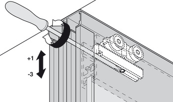 Ferrure pour porte coulissante