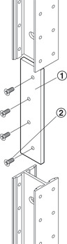 Ferrure d'assemblage longitudinal, Häfele Keku