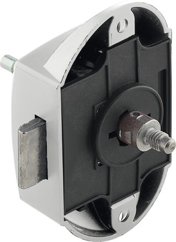 Serrure espagnolette, Häfele Push-Lock, axe 25 mm, utilisable des deux côtés